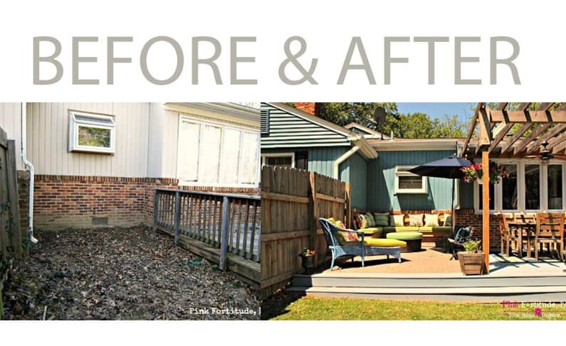 patio makeover before and after