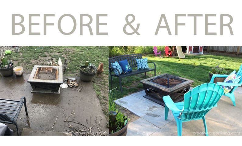 patio makeover on a budget before and after