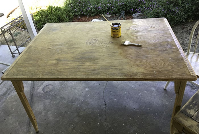 how to refinish furniture with wood stain