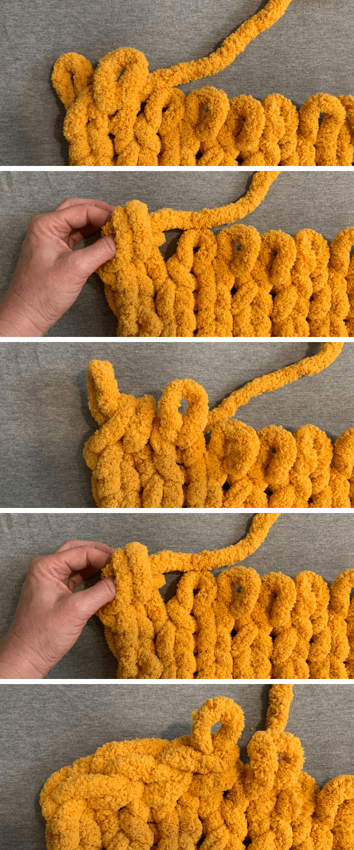 how to finish a chunky hand knitted blanket