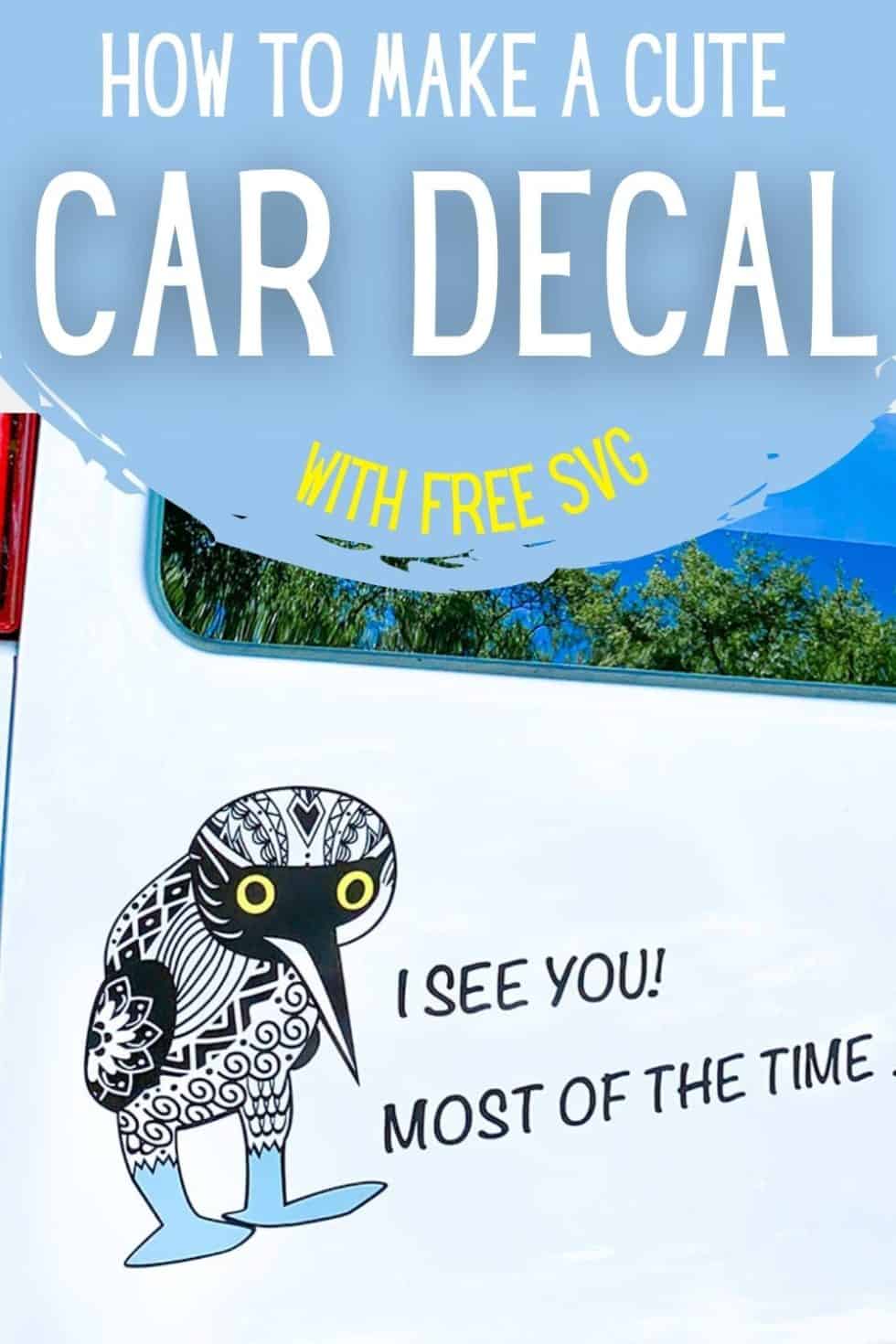 How to make decals for cars fun and unique Cricut project Learn to
