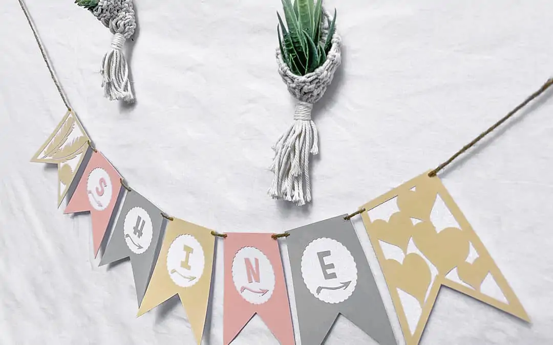 How to make a festive banner with cricut